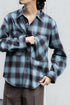 【nuterm】"Check Flannel Military Sleeve Shirts"