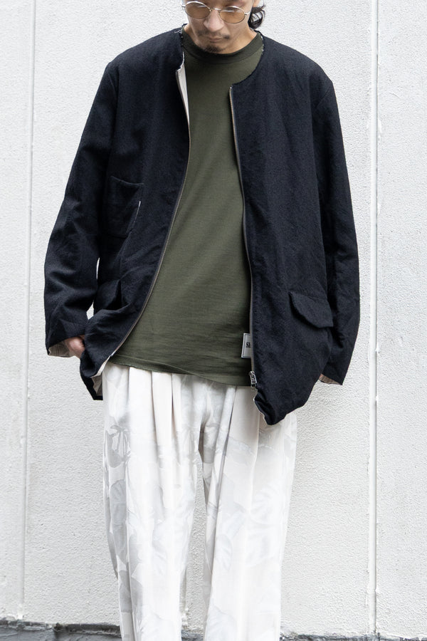 【YUTA MATSUOKA】"ループヤーンヘリンボンジップジャケット"