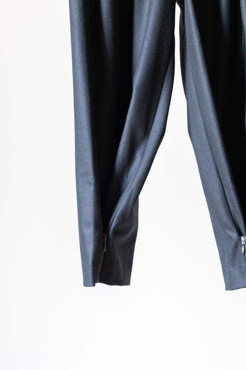 【ETHOSENS】"Super120's wool flannel squeeze slacks"
