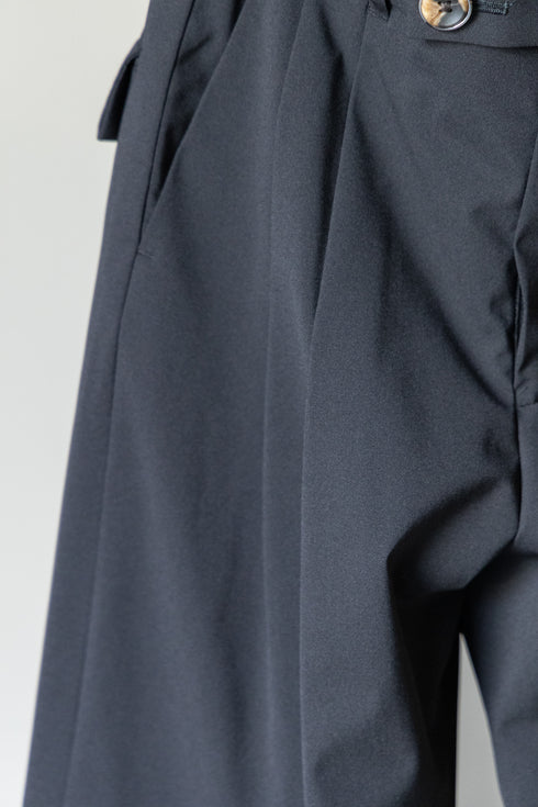 【Licht Bestreben】"3 LAYER SHIN FLAP BAGGY TROUSERS"