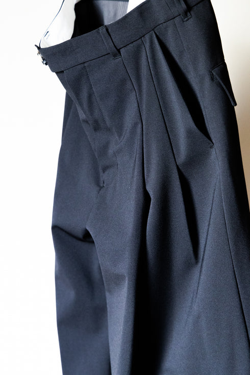 【Licht Bestreben】"3 LAYER SHIN FLAP BAGGY TROUSERS"