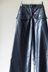 【Licht Bestreben】"FAKE-FAKE LEATHER Ⅱ SHIN FLAP BAGGY TROUSERS"