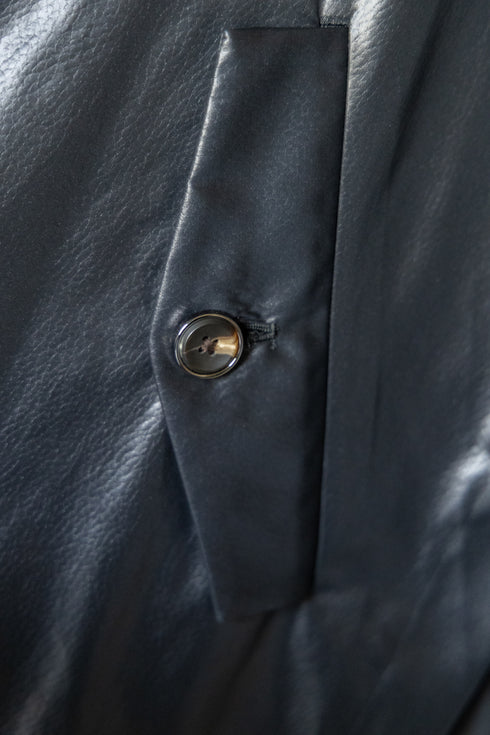 【Licht Bestreben】"FAKE-FAKE LEATHER Ⅱ BALMACAAN COAT"