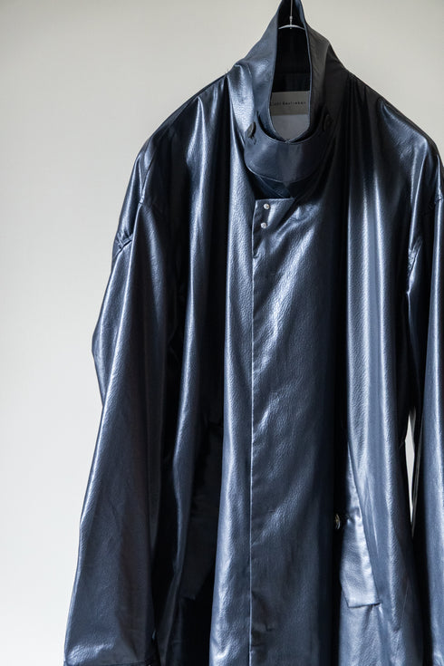 【Licht Bestreben】"FAKE-FAKE LEATHER Ⅱ BALMACAAN COAT"