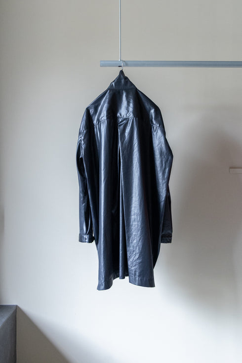 【Licht Bestreben】"FAKE-FAKE LEATHER Ⅱ BALMACAAN COAT"