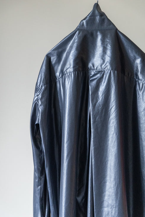 【Licht Bestreben】"FAKE-FAKE LEATHER Ⅱ BALMACAAN COAT"