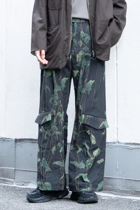 別注【Licht Bestreben】"蔦ジャガードシンフラップバギートラウザーズ"