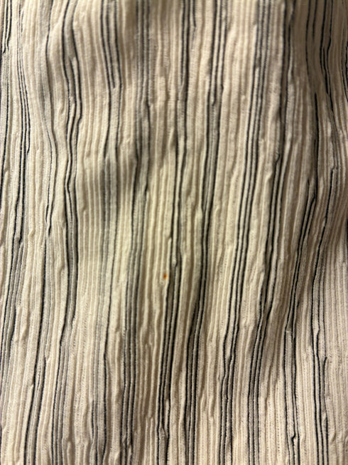 【CURLY&Co.】"STRIPE CRAPE SHIRT"