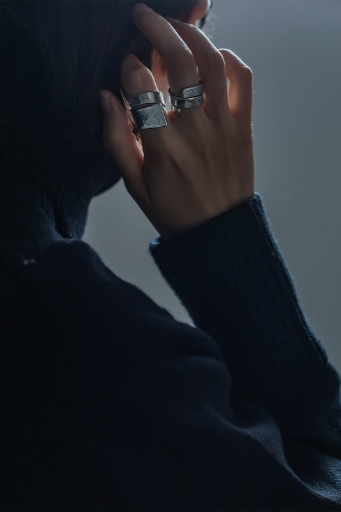 【arcraw】"-Nami- Asymmetry Ring"