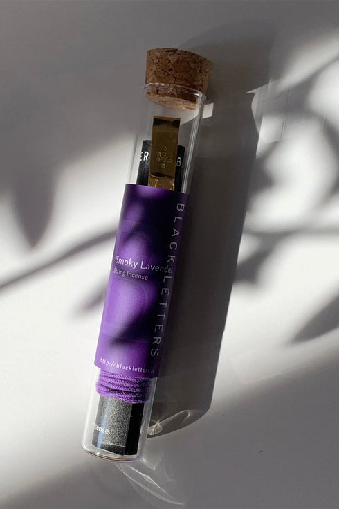 【BLACK LETTERS】"STRING INCENSE(Smoky lavender)"