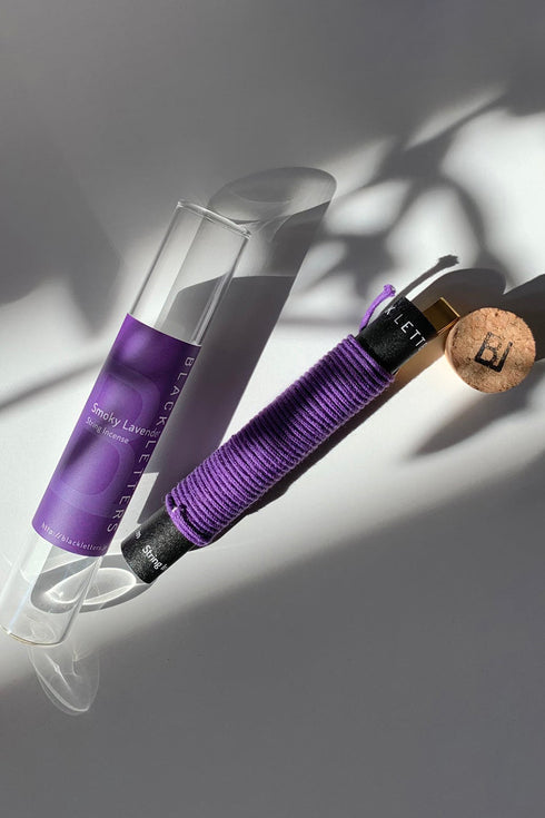 【BLACK LETTERS】"STRING INCENSE(Smoky lavender)"