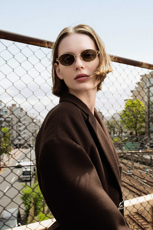 【GLITCH】"OYRA OVAL SUNGLASSES"