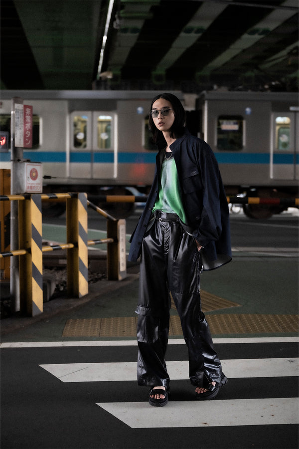 【Licht Bestreben】"フェイクフェイクレザーペインターパンツ"