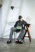 【Licht Bestreben】"Pigment Dyed Cupra Semi-Flare Pants"