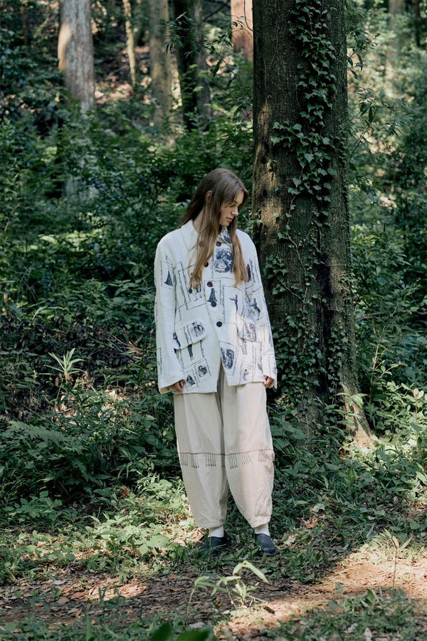 【YUTA MATSUOKA】"コットンボイル×コットンリネンサークルパンツ"