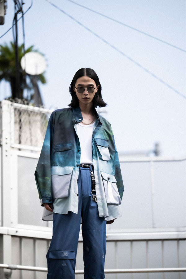 【Licht Bestreben】"M-65 プリントシャツ"