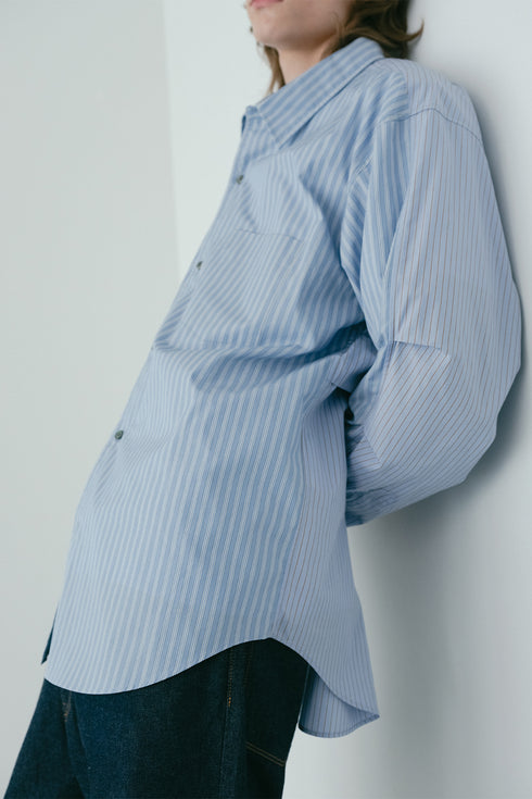 【nuterm】"クロスオーバーシャツ"