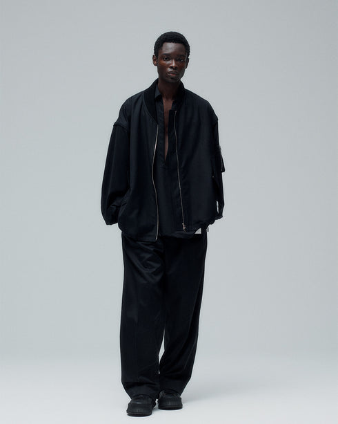 【SHEIK YERBOUTI】"Detachable Bomber Jacket"