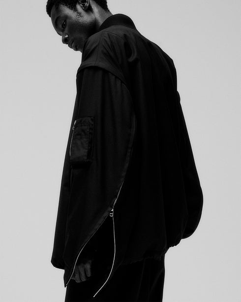 【SHEIK YERBOUTI】"Detachable Bomber Jacket"