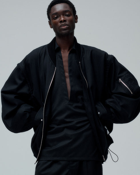 【SHEIK YERBOUTI】"Detachable Bomber Jacket"