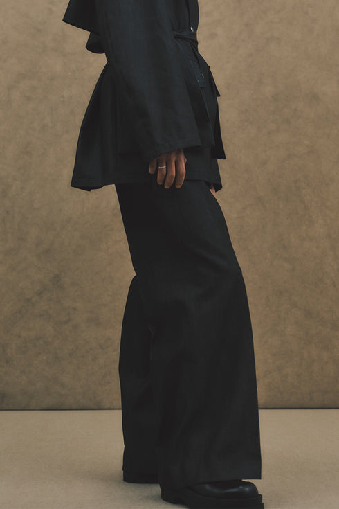 【VALAADO】"DENIM BAGGY PANTS"