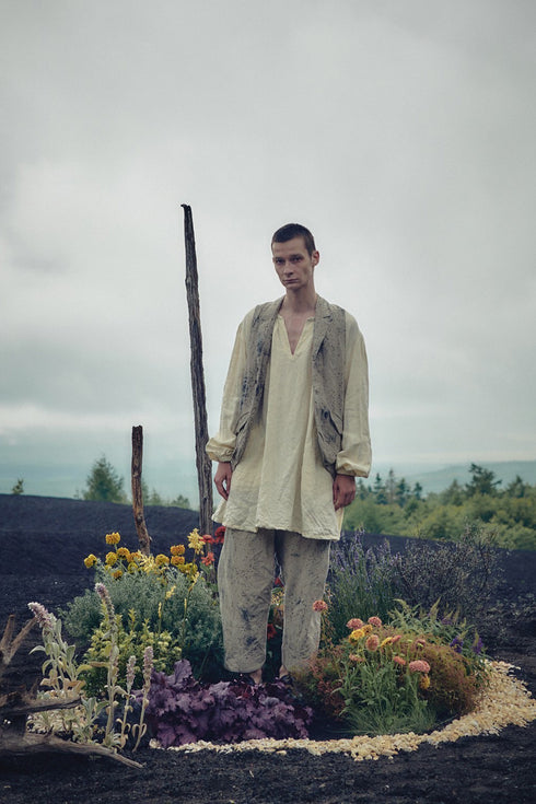 【YUTA MATSUOKA】"CANVAS LINEN SMOCK"