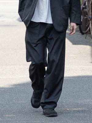 【SHEIK YERBOUTI】"SILK WOOL EASY TROUSERS"