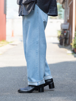 [SHEIK YERBOUTI] "Bleached denim trousers"