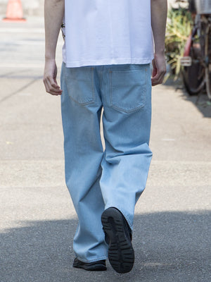 [SHEIK YERBOUTI] "Bleached denim trousers"