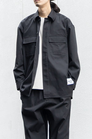 [SHEIK YERBOUTI] "OVER-FIT COTTON DUCK MILITARY SHIRT"