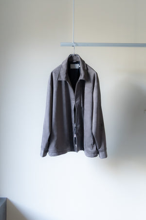 【CURLY&Co.】"KNIT SUEDE ZIP-UP BLOUSON"