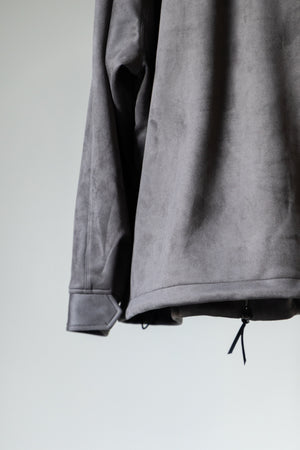 【CURLY&Co.】"KNIT SUEDE ZIP-UP BLOUSON"