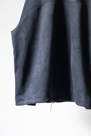 【CURLY&Co.】"KNIT SUEDE ZIP-UP BLOUSON"