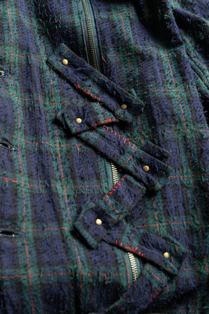 【YUTA MATSUOKA】"Fork Needle Punch Coach Jacket"