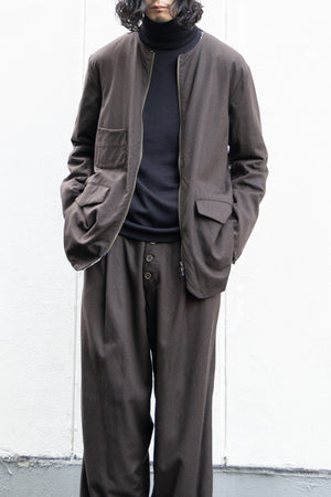 [YUTA MATSUOKA]"GENTLY CLOTH ZIP JACKET"