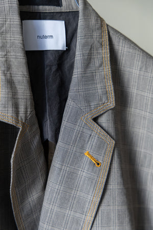 【nuterm】"Color Stitch Double Breasted Jacket"