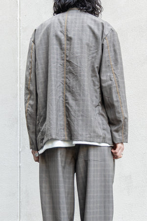 【nuterm】"Color Stitch Double Breasted Jacket"