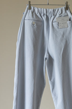 【CURLY&Co.】"KNIT DENIM 2 TUCK EZ WIDE SLACKS"