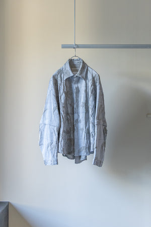 別注【Licht Bestreben】"Detachable Sleeve Hook-Cuff Jacquard Shirt"
