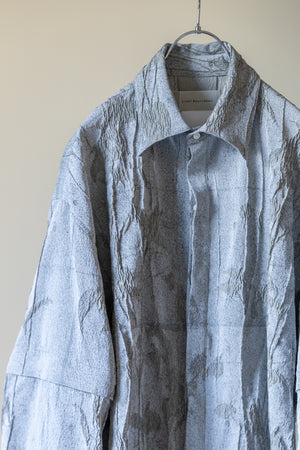別注【Licht Bestreben】"Detachable Sleeve Hook-Cuff Jacquard Shirt"