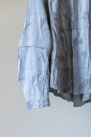 別注【Licht Bestreben】"Detachable Sleeve Hook-Cuff Jacquard Shirt"