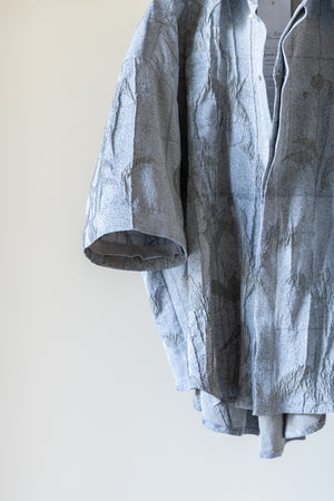 別注【Licht Bestreben】"Detachable Sleeve Hook-Cuff Jacquard Shirt"