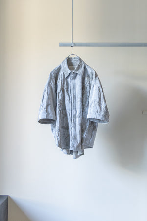 別注【Licht Bestreben】"Detachable Sleeve Hook-Cuff Jacquard Shirt"