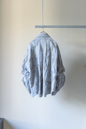 別注【Licht Bestreben】"Detachable Sleeve Hook-Cuff Jacquard Shirt"