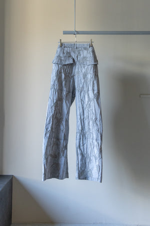 別注【Licht Bestreben】"Shin Flap Baggy Jacquard Trousers"
