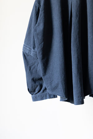 【Licht Bestreben】"Detachable Sleeve Hook-Cuff Denim Shirt"