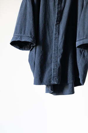 【Licht Bestreben】"Detachable Sleeve Hook-Cuff Denim Shirt"