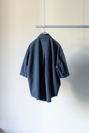 【Licht Bestreben】"Detachable Sleeve Hook-Cuff Denim Shirt"