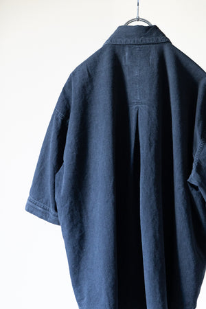 【Licht Bestreben】"Detachable Sleeve Hook-Cuff Denim Shirt"
