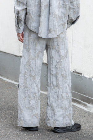 別注【Licht Bestreben】"Shin Flap Baggy Jacquard Trousers"